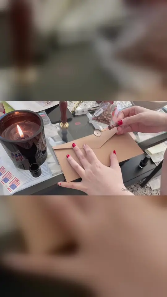 Pantyhose Removal Then Wax Seal Envelope