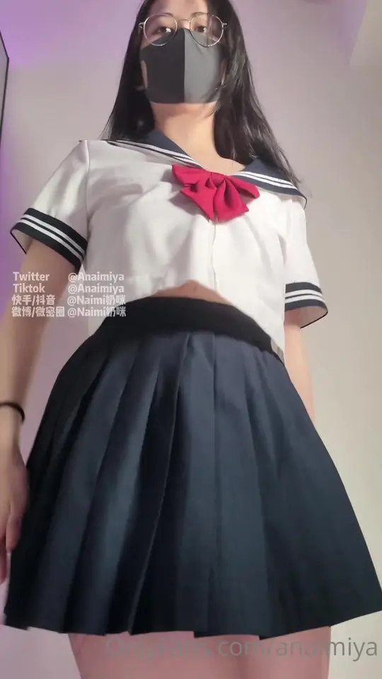 Sailor Uniform Body Writing Striptease