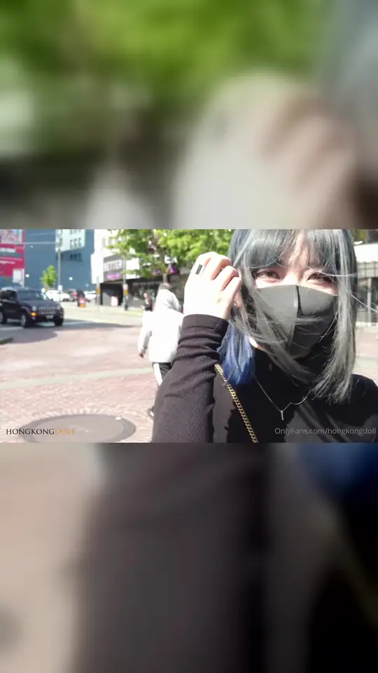 Masked woman hotel window standing sex