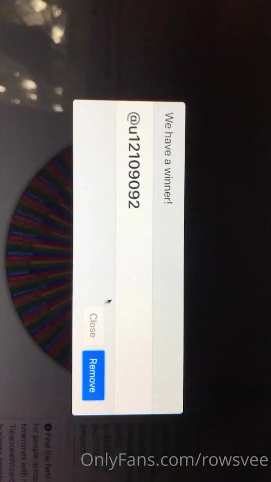 Spinning Name Wheel Giveaway Winner